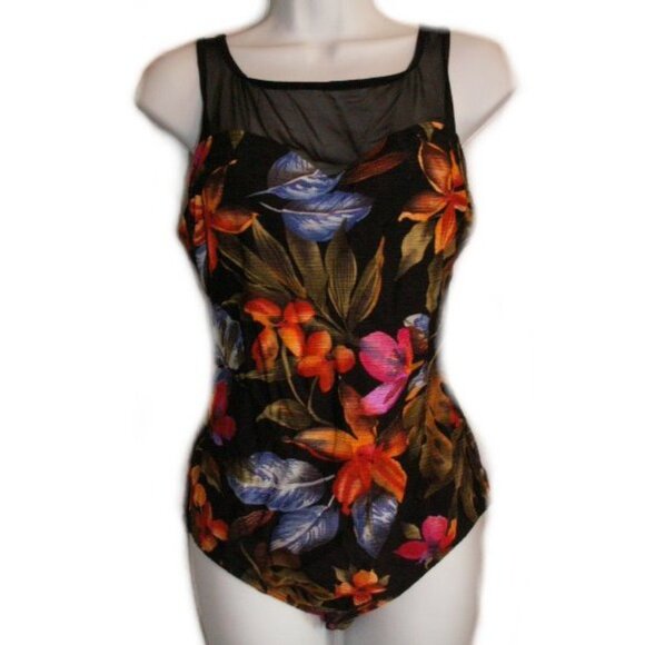 SIRENA Tummy Control 1 Piece Swimsuit - Sz 12 - NEW - Picture 1 of 9